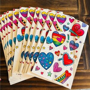 Vintage 1997 jeanmarie paper party gift bags heart